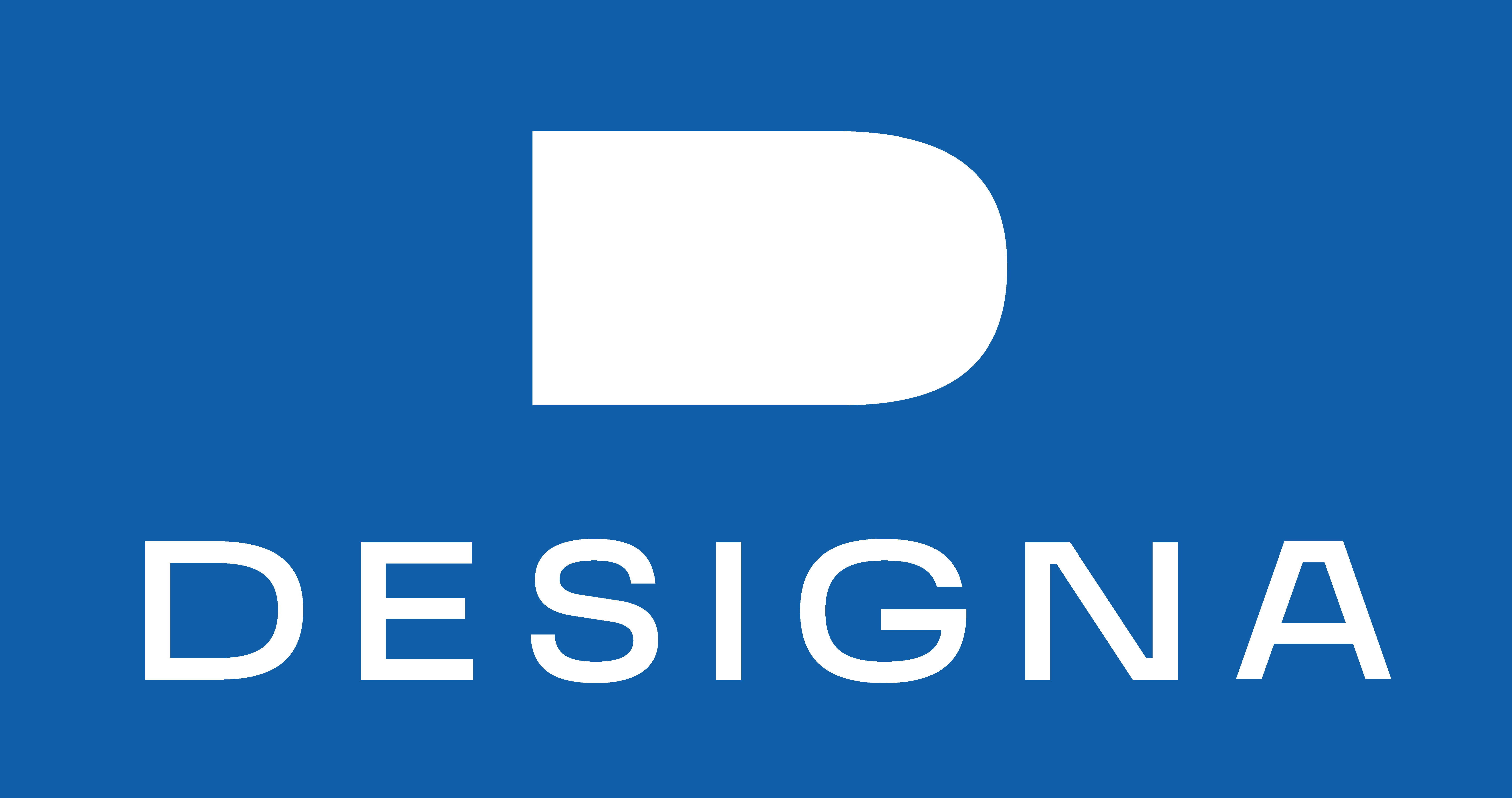 Designa New logo white in blue box (2)
